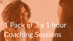 1 Pack of 3 x 1 hour Coaching Sessions